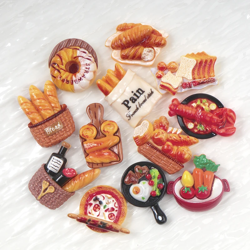 Phone Accessories Doll - 12/120PCS Resin Accessories Simulation Cake Lobster