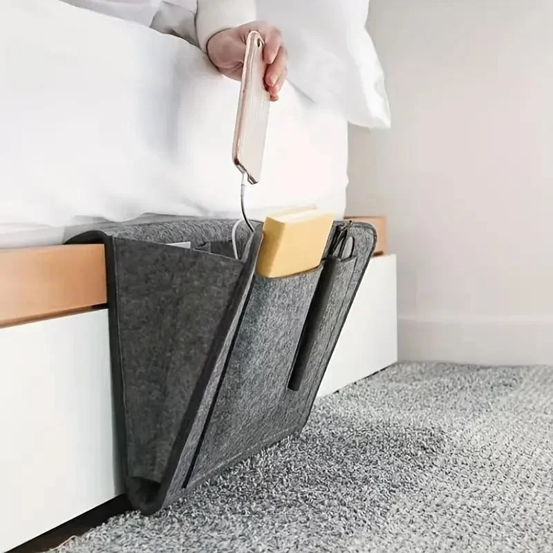 Phone Accessories Cabinet - Bedside Storage Organizer, Bedside Caddy Table