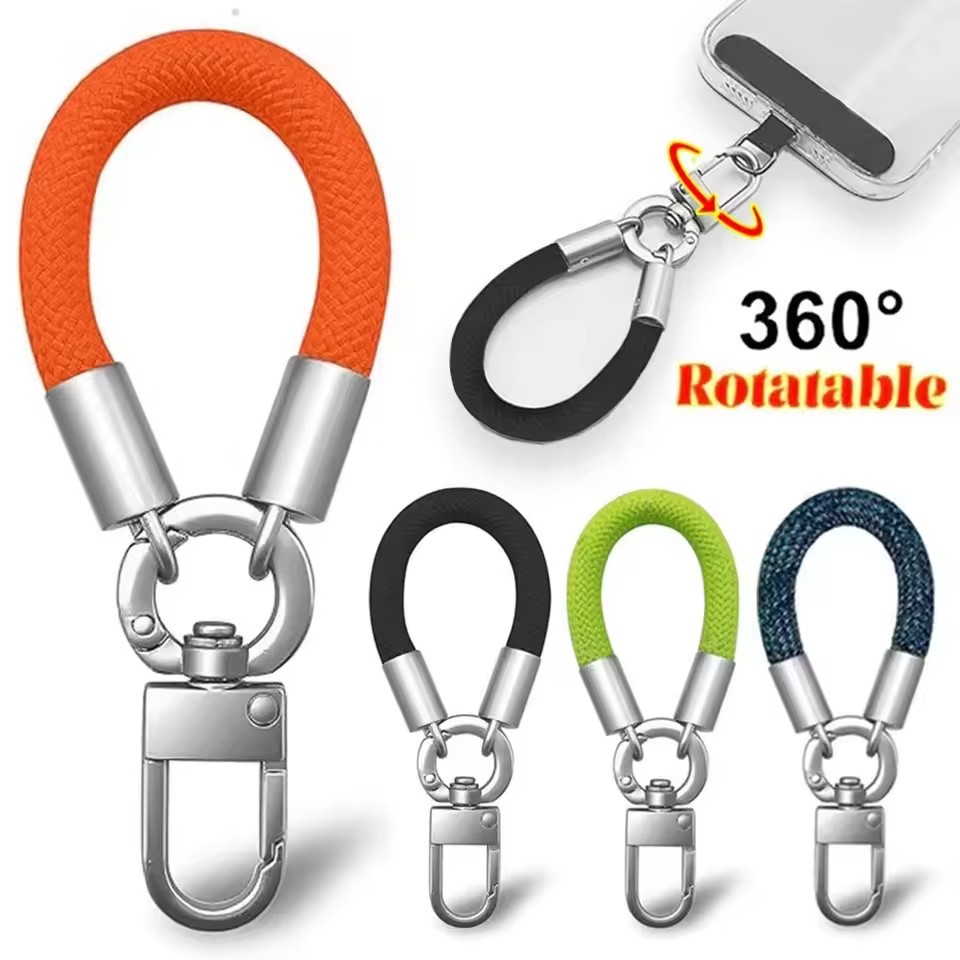 Phone Accessories Usa - Metal Phone Lanyard Gasket Patch Rotatable