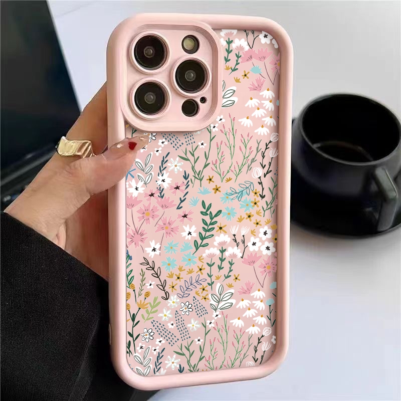 Phone Accessories Iphone - Pink High-bamboo Floral Pattern iPhone Case