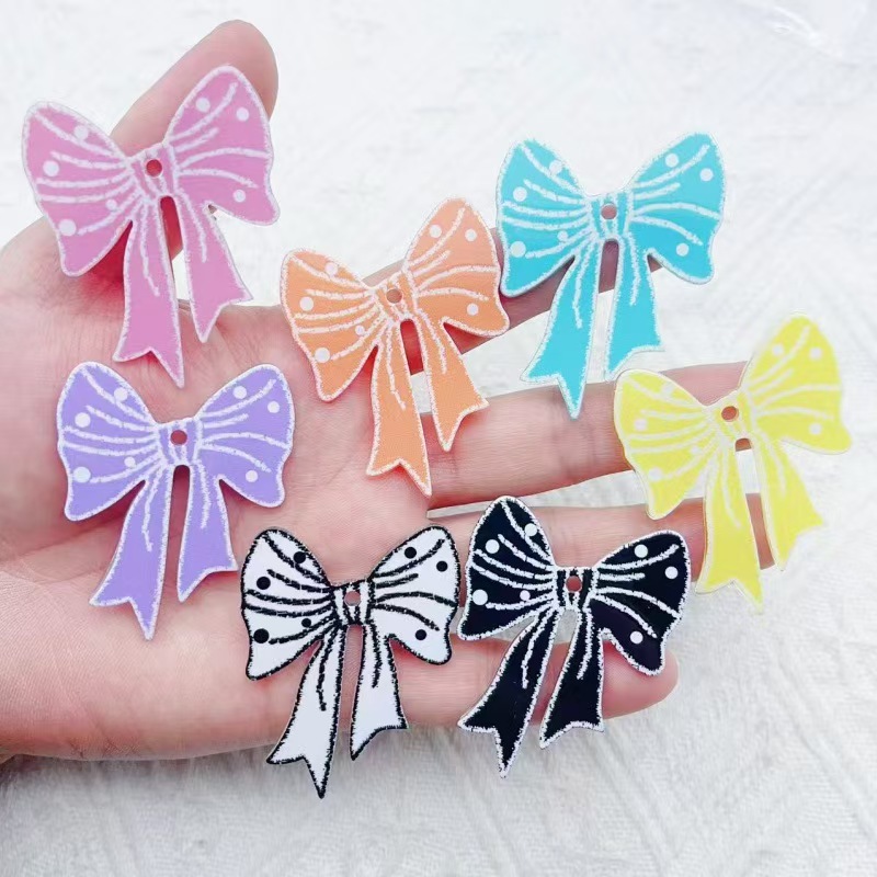 Phone Accessories Usa - 10pcs trendy new multi-color acrylic printed