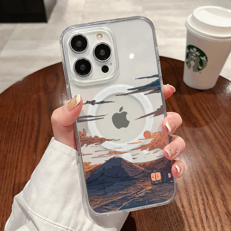 Phone Accessories Iphone - Sunset Pattern Fashion Phone Case For