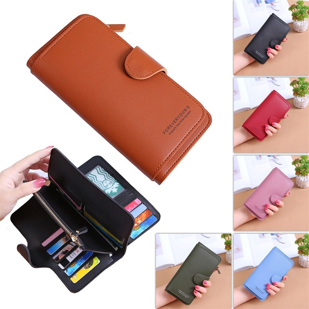 Phone Accessories Wholesale In China - Fashion Women Leather Wallet Long Purse