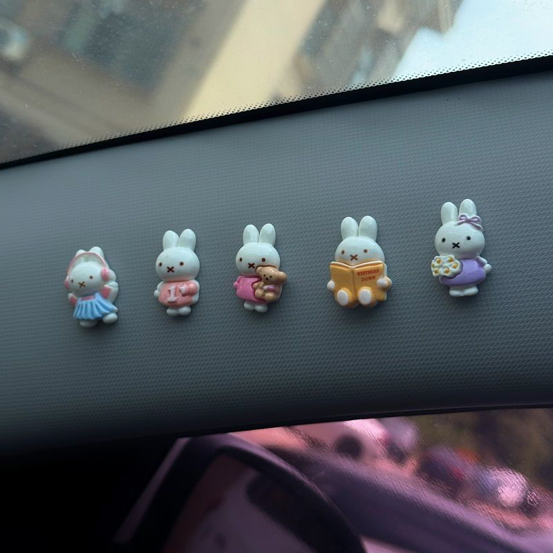 Phone Accessories Doll - Kawaii Miffy Mini Figure Car Dashboard