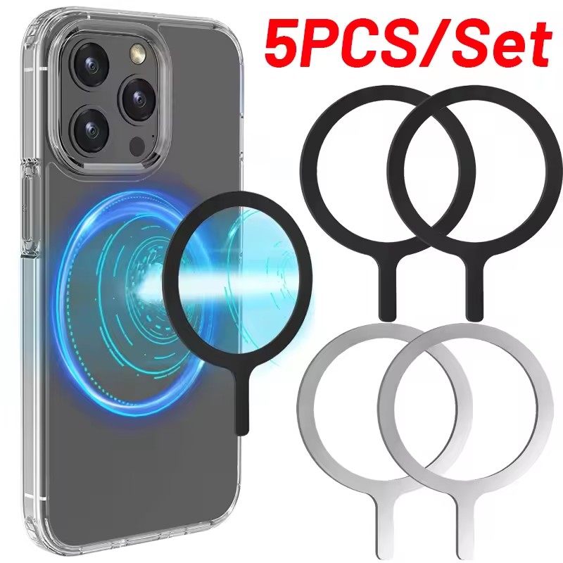 Quirky Phone Accessories - 5-1pcs Sticker Ring For Magsafe Wireless