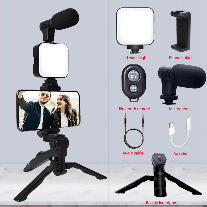 Youtube Phone Accessories - AY49 Smartphone Vlogging Kit With Tripod