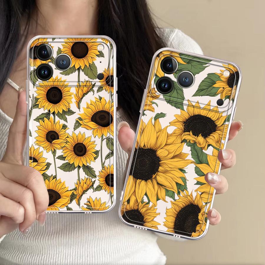 Cute Sunflower Pattern Case fo - Phone Accessories Iphone 评论和价格
