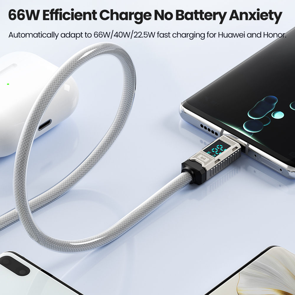 Toocki PD 66W USB C Cable 6A D - Fast Charging Cable 评论和价格