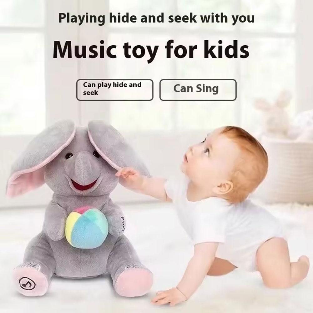 Hide and Seek Elephant Plush T - Phone Accessories Baby 评论和价格