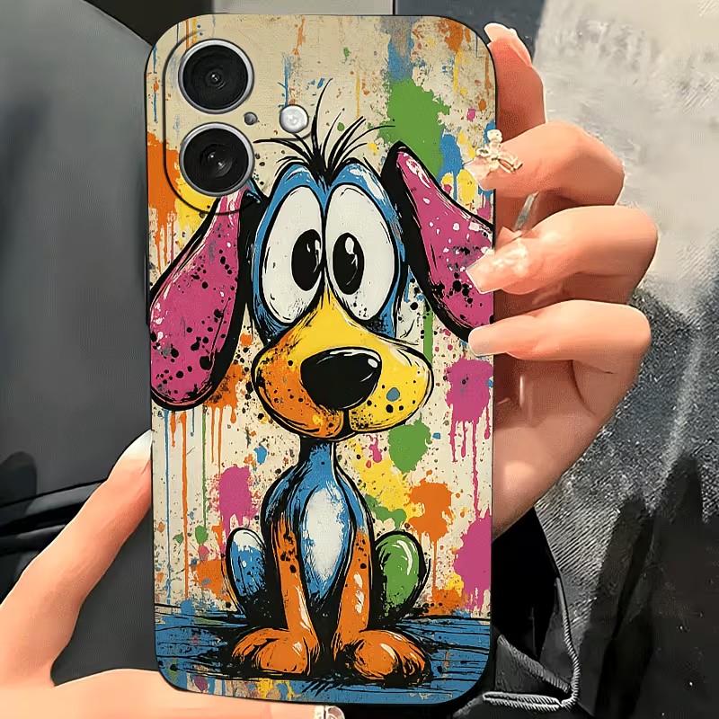 Graffiti Colored Puppy TPU Pho - Phone Accessories Iphone 评论和价格