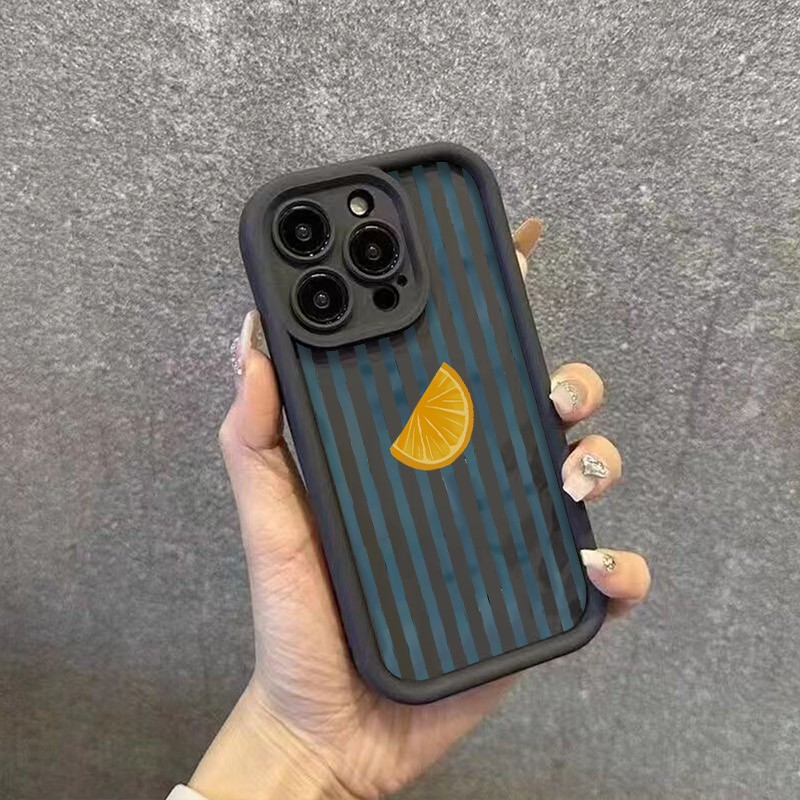 Striped Lemon Slice Pattern Ph - Phone Accessories Iphone 评论和价格