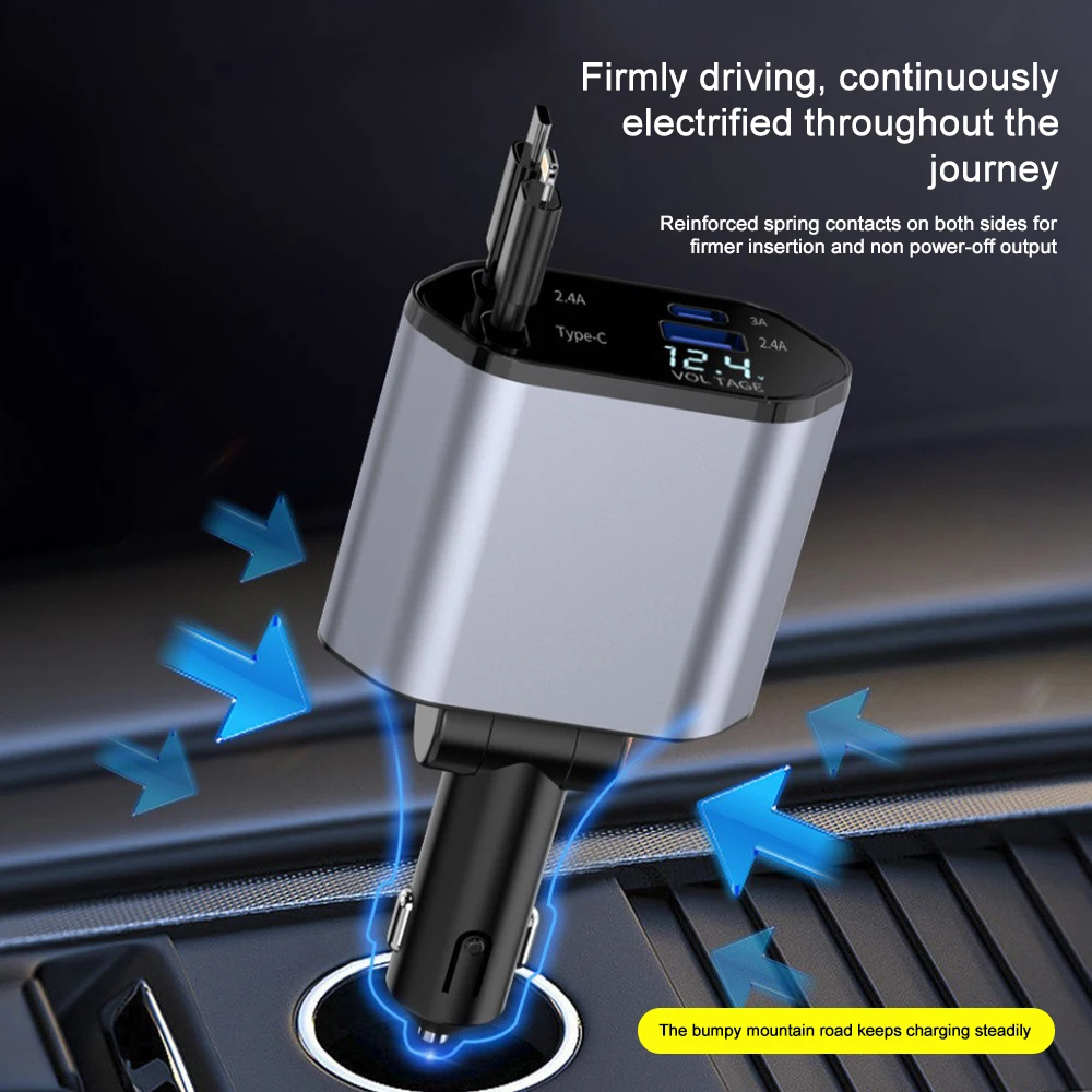 Car Charger Adaptor 120W Fast  - Fast Charging Cable 评论和价格