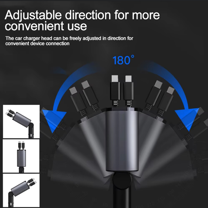 Car Charger Adaptor 120W Fast  - Fast Charging Cable 评论和价格
