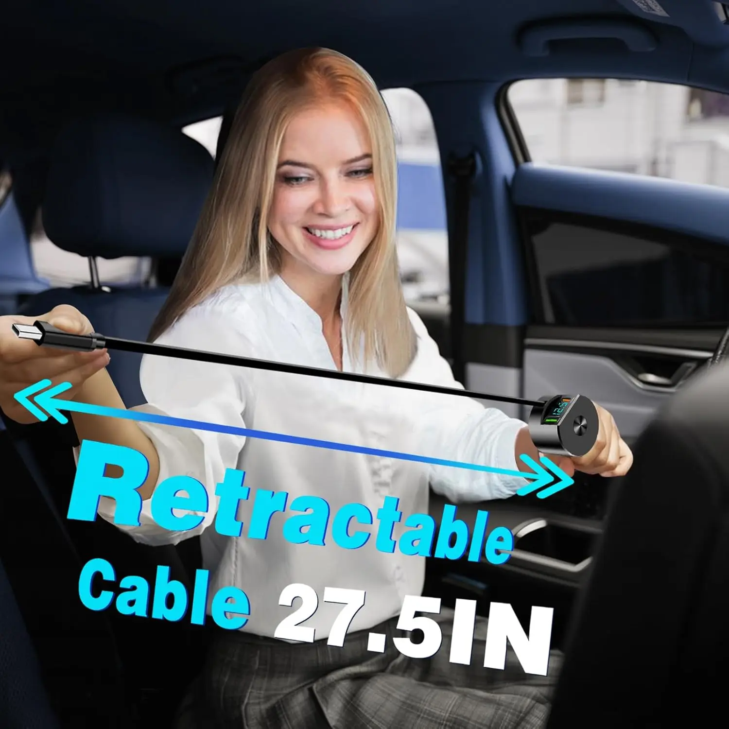 Upgraded Retractable Car Charg - Fast Charging Cable 评论和价格