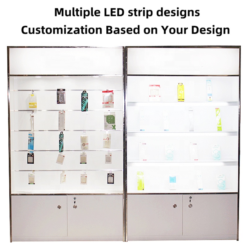 Custom Modern Boutique Display - Phone Accessories Cabinet 评论和价格