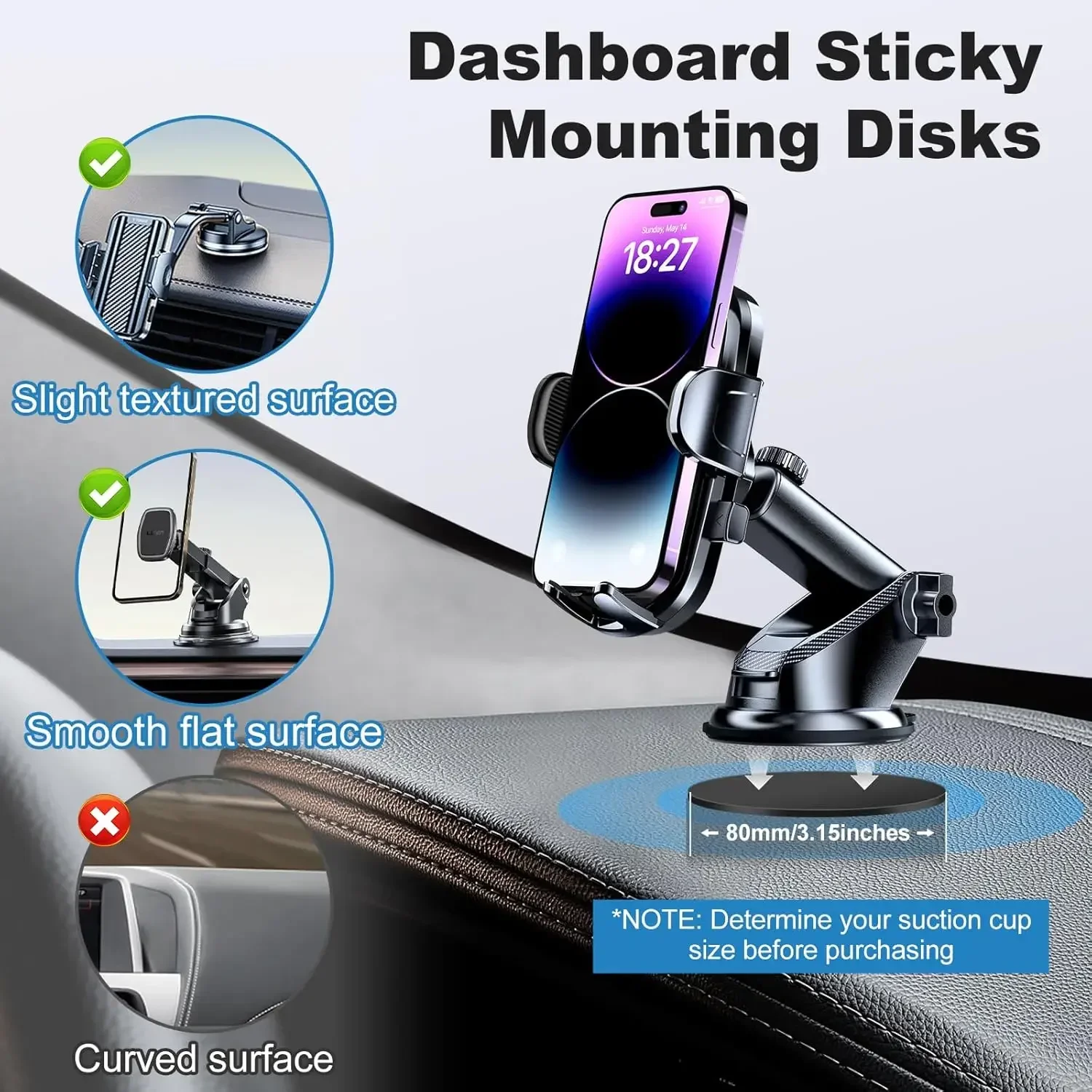 Universal Dashboard Adhesive S - Quirky Phone Accessories 评论和价格